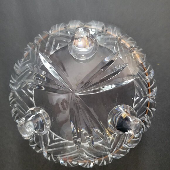 Vintage Crystal Footed Candy Dish Bowl 6" - Picture 7 of 10